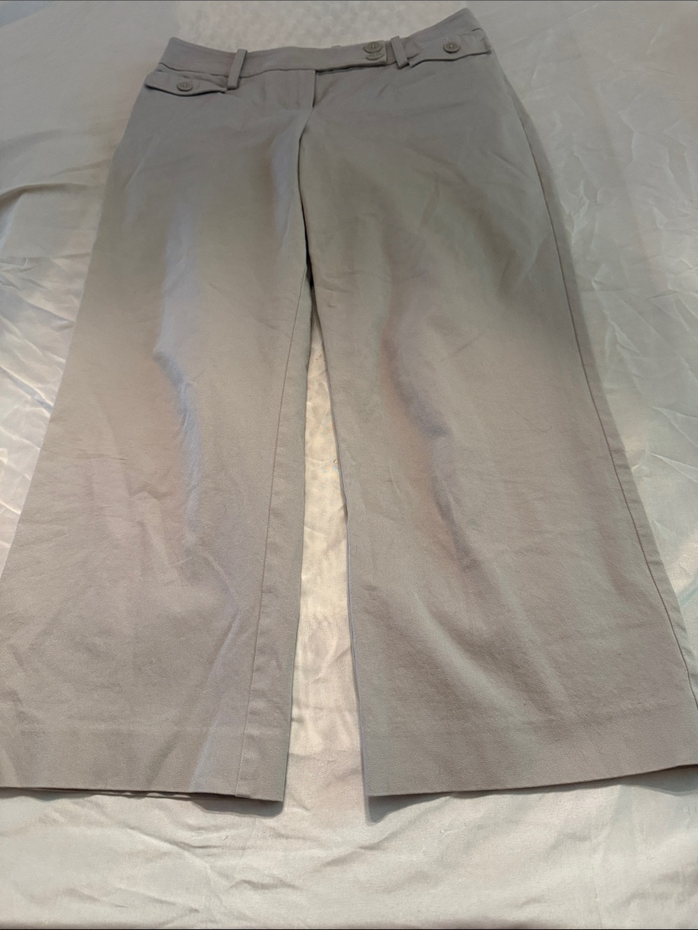 LOFT Men's Wide-Leg Pants in Light Gray